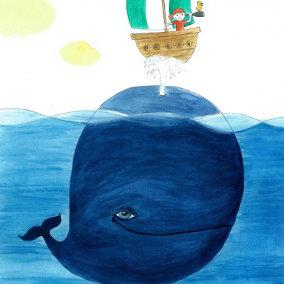 Pirát a veľryba, obrázok