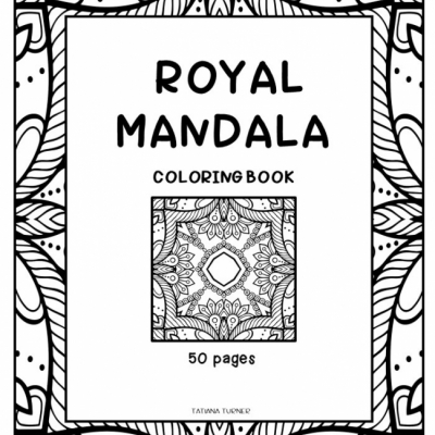 Royal Mandala - omaľovanky