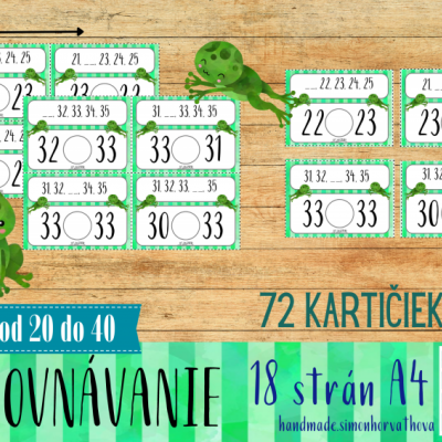 POROVNÁVANIE od 20 do 40, MATEMATIKA DO 40 (Súbor PDF)