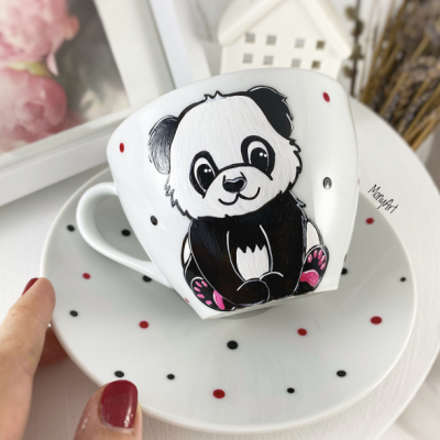 Panda na kávu