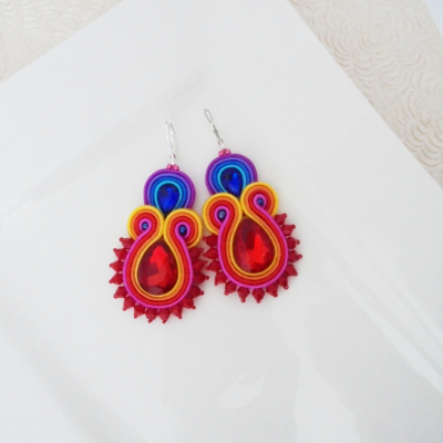 soutache náušnice