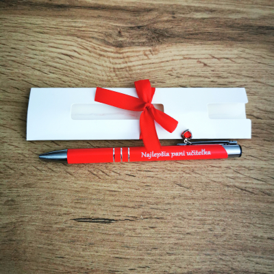 Darček pre pani učiteľku pero v darčekovom balení