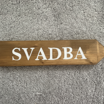 Svadobná šípka SVADBA 1